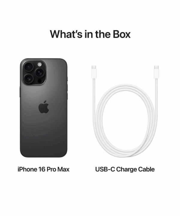 iPhone 16 Pro Max, 256Gb - Black Titanium - Image 5