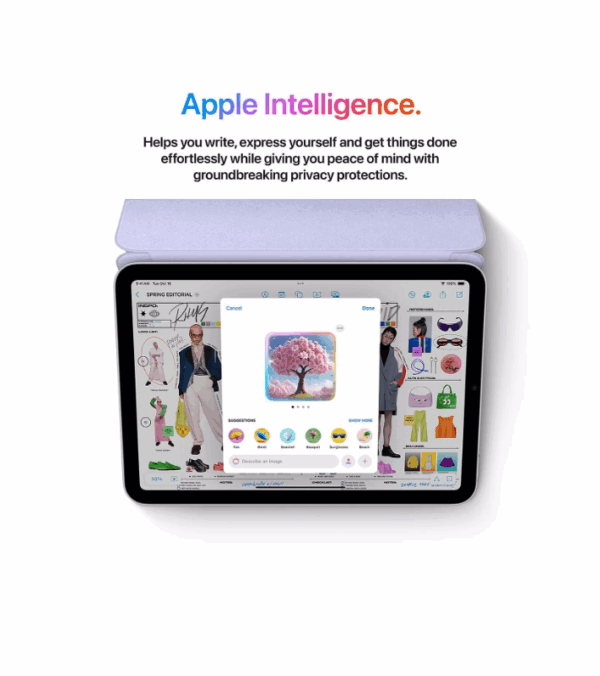 iPad mini (7th Gen, A17 Pro, 2024) 256Gb, Wi-Fi - Starlight - Image 3