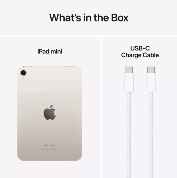 iPad mini (7th Gen, A17 Pro, 2024) 256Gb, Wi-Fi - Starlight - Image 2