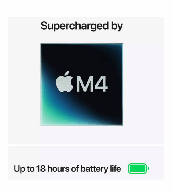MacBook Air (M4, 2025) 13 inch with 10-core CPU and 8-core GPU, 16GB Unified Memory, 256GB SSD - Image 3