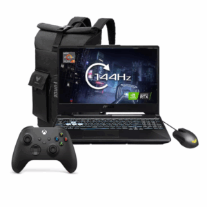 TUF Gaming Laptop Bundle - GeForce RTX 3050 - AMD Ryzen 7 - 16GB RAM - 512GB SSD - 15.6in FHD 144Hz - With Black Wireless Xbox Controller