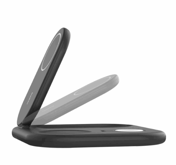 Belkin 3 in 1 Qi2 Stand, Black - Image 2